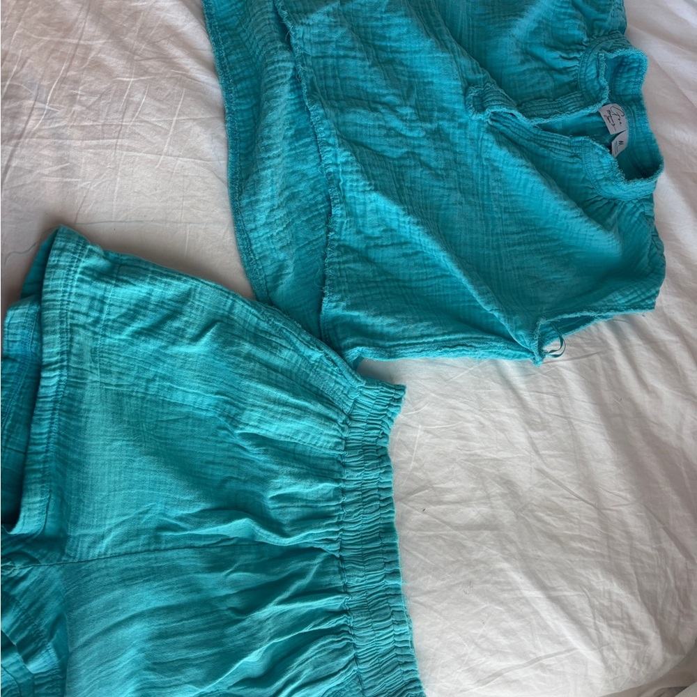 Japna Vibrant Aqua Matching Set